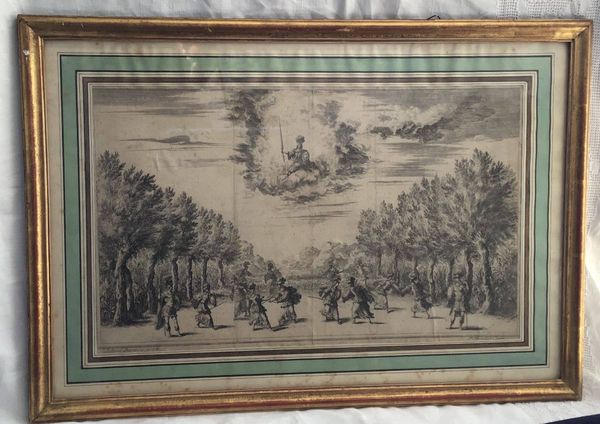 Produktbild Ludovico Burnacini. Combat de tritons sous le regard de Minerve.