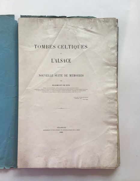 Product image M. de Ring. Tombes celtiques de l'Alsace.