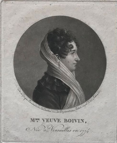 Productafbeelding Madame Veuve Boivin, Née à Versailles en 1774. Physionotrace de Bouchardy.