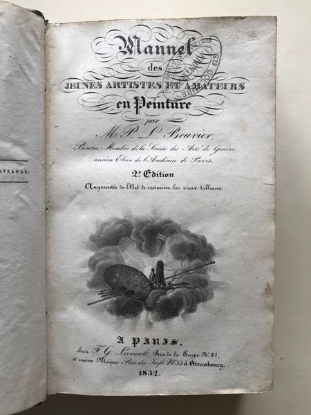 Product image Manuel des jeunes artistes peintres. P.L. Bouvier, 1832.