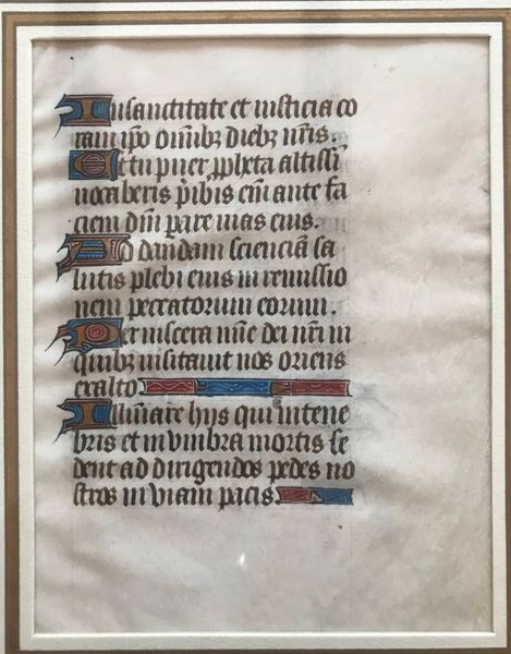 Produktbild Manuscrit. Feuillet d'un livre d'heures du XVe siècle.