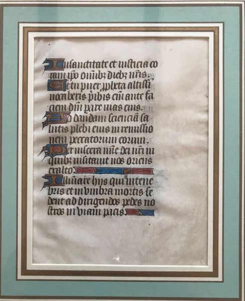 Produktbild Manuscrit. Feuillet d'un livre d'heures du XVe siècle.