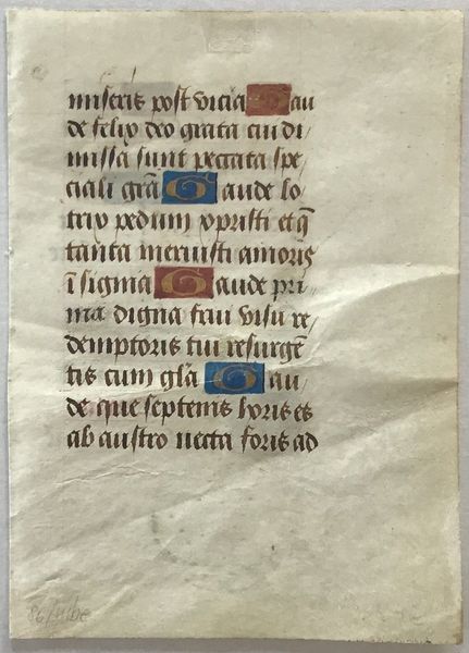 Productafbeelding Manuscrit. Feuillet d'un livre d'heures du XVe siècle.