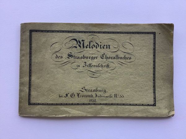 Image du produit Melodien des Strasburger Choralbuches in Ziffernschrift.