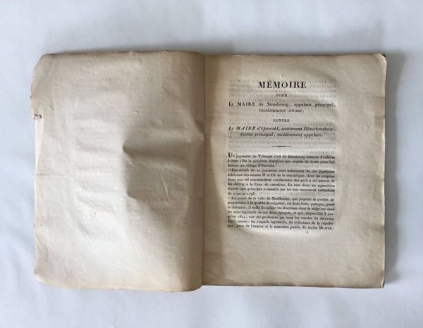 Productafbeelding Mémoire pour le Maire de Strasbourg... contre le Maire d'Ostwald.