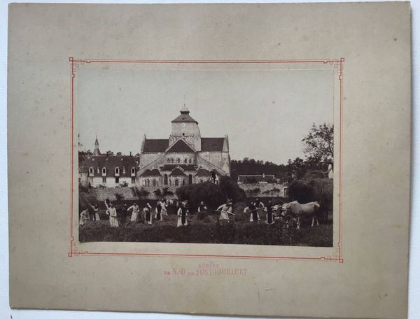 Product image Moines au travail des champs. Abbaye de Fontgombault.