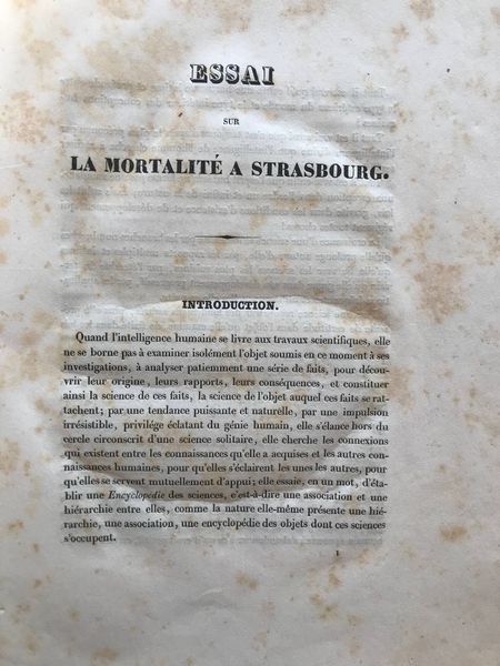 Produktbild Mortalité à Strasbourg.