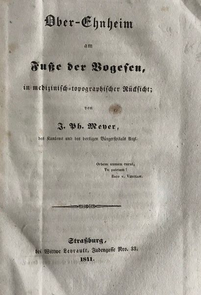 Product image Obernai. Topographie médicale.