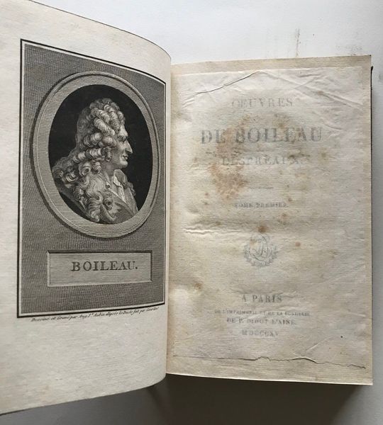 Productafbeelding Oeuvres de Boileau. Belle reliure empire.