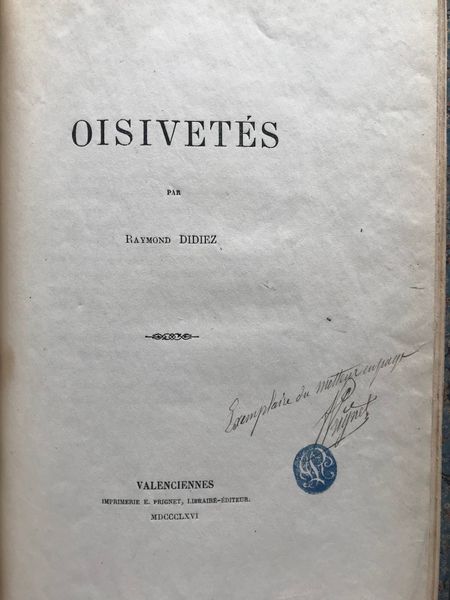 Productafbeelding Oisiveté. Raymond Didiez.