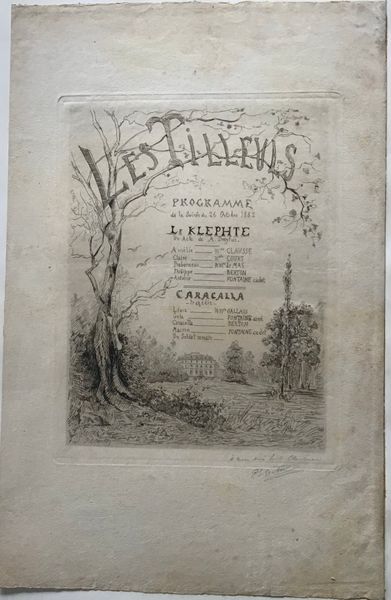 Product image Paul Émile Berton. Composition pour un programme de théâtre.