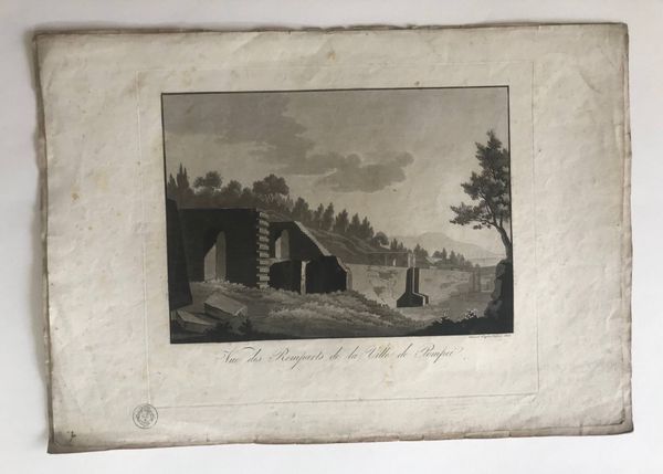 Productafbeelding Paul Fumagalli. Pompeï. 6 aquatintes. De la bibliothèque de Louis Philippe.