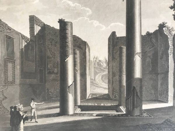 Productafbeelding Paul Fumagalli. Pompeï. 6 aquatintes. De la bibliothèque de Louis Philippe.