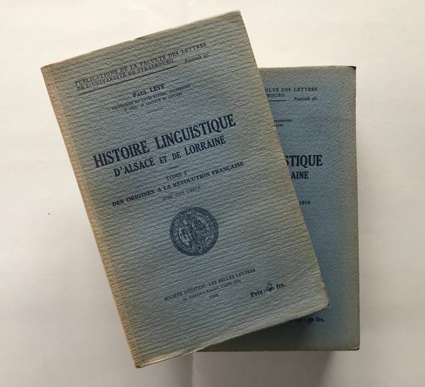 Product image Paul Lévy. Histoire linguistique d'Alsace et de Lorraine.