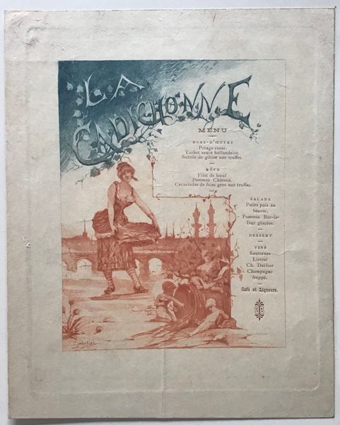 Product image Paul Quinsac. La Cadichonne. Menu.