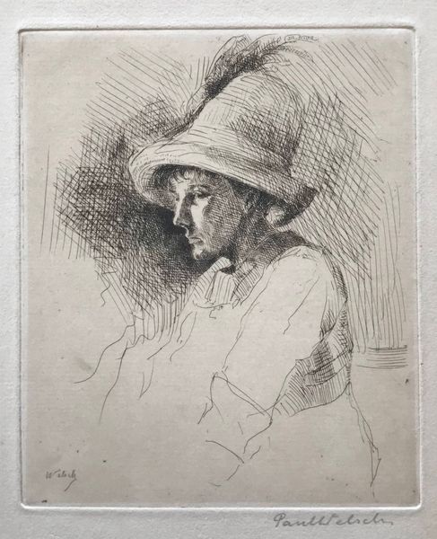 Productafbeelding Paul Welsch. Jeune homme au chapeau.