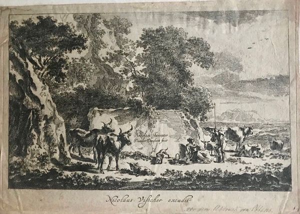 Produktbild Paysage bucolique en Italie. Nicolas Visscher.
