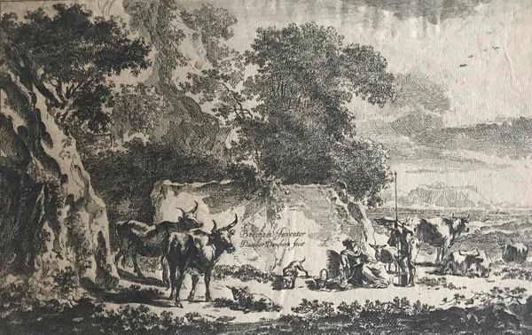 Produktbild Paysage bucolique en Italie. Nicolas Visscher.
