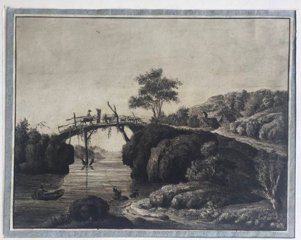 Productafbeelding Paysage pittoresque avec un vieux pont.