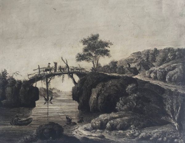 Productafbeelding Paysage pittoresque avec un vieux pont.
