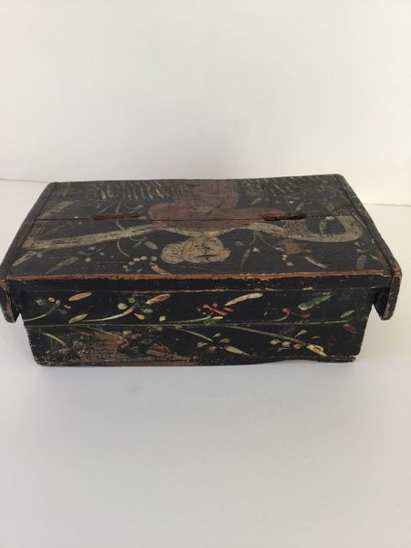 Product image Peinture du début XVIe siècle sur un coffret en bois.