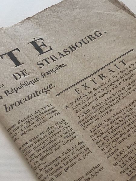 Productafbeelding Placard. Strasbourg. Brocantage.