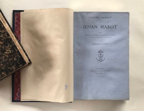 Productafbeelding Poeme inédit de Jehan Marot.