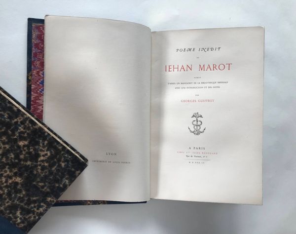 Productafbeelding Poeme inédit de Jehan Marot.