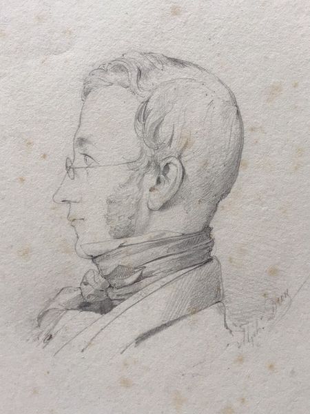 Product image Portrait au crayon vers 1840. Signé Alph. Dien.