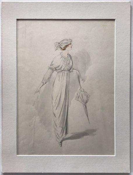 Productafbeelding Portrait d'une élégante. Vers 1900. Dessin original.