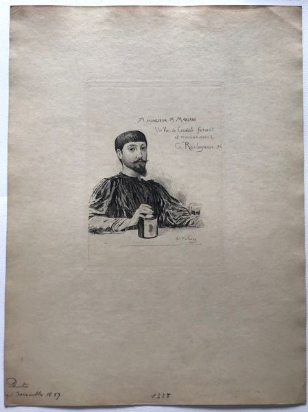 Product image Portrait de Georges Rochegrosse par Lalauze pour les vins Mariani.