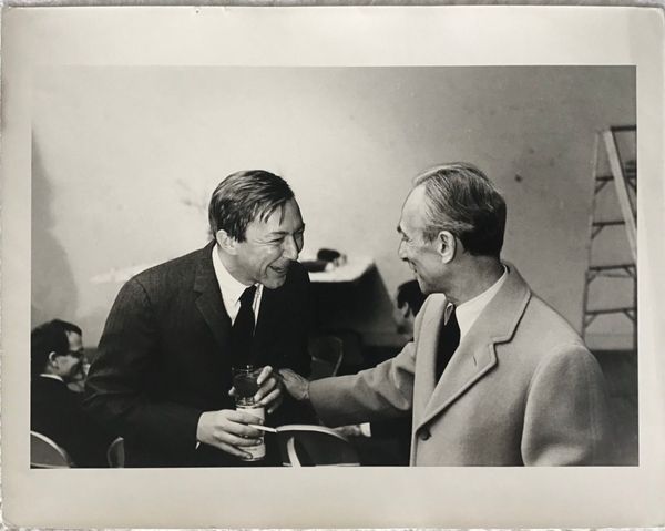 Productafbeelding Portrait of Leo Castelli and Jasper Johns. Bob Adelman.