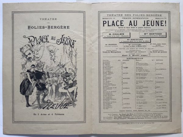 Produktbild Premier programme du premier spectacle de Music-Hall. 30 novembre 1886.