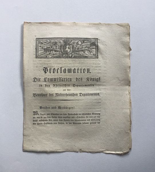 Productafbeelding Proclamation. Cardinal de Rohan.