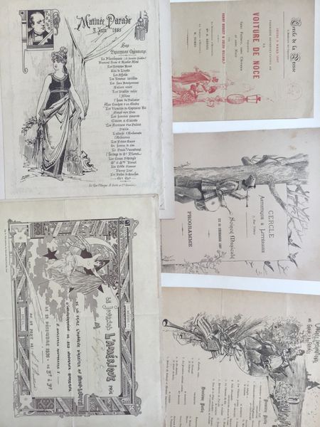 Productafbeelding Programmes, documents autour de 1900.