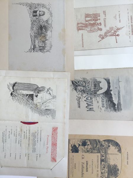 Productafbeelding Programmes, documents autour de 1900.