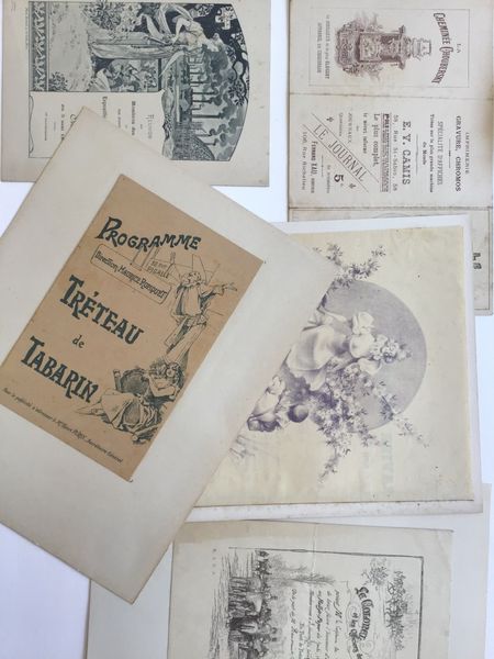 Productafbeelding Programmes, documents autour de 1900.