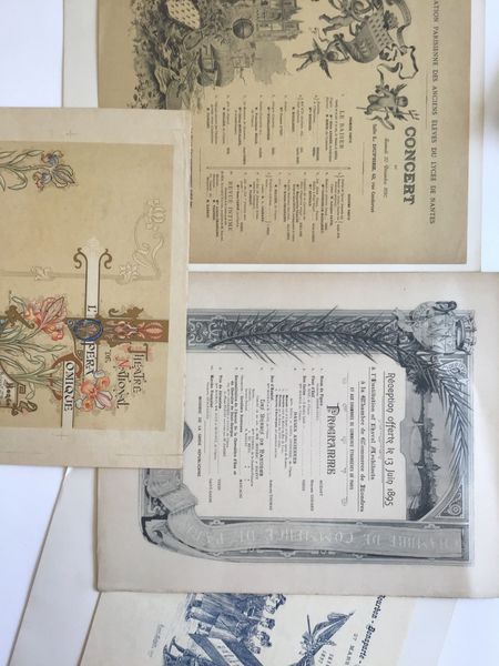 Productafbeelding Programmes, documents autour de 1900.