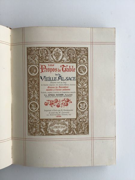 Productafbeelding Propos de table de la vieille Alsace.