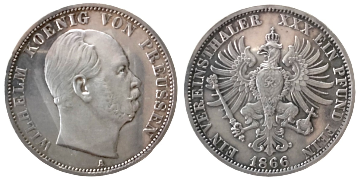 Productafbeelding Prusse. Thaler 1866.