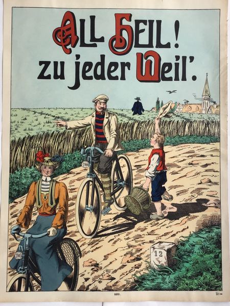 Productafbeelding Radfahrer. All heil zu jeder Weil. Wissembourg.