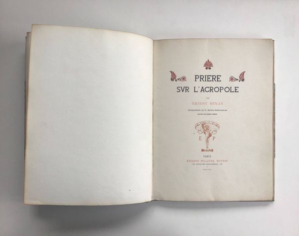 Image du produit Renan. Prière sur l'Acropole.
