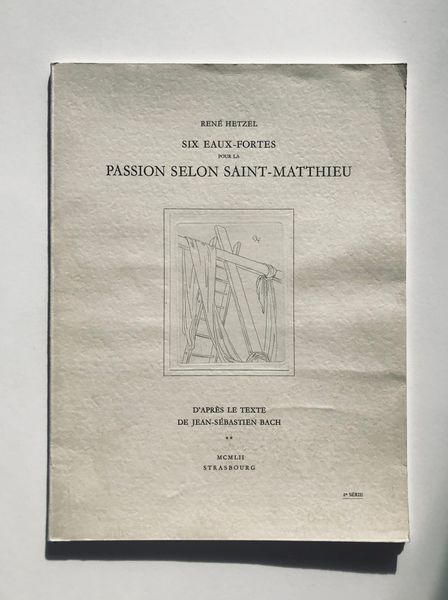 Image du produit René Hetzel. Six eaux-fortes pour la Passion selon Saint-Matthieu.