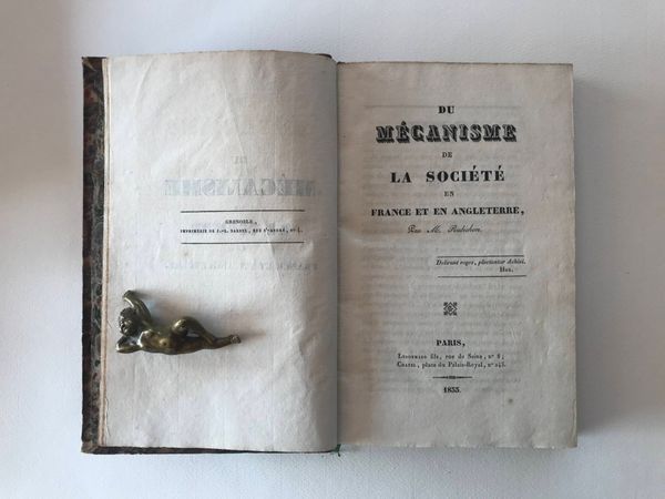Productafbeelding Rubichon. Du Mécanisme de la société en France et en Angleterre.
