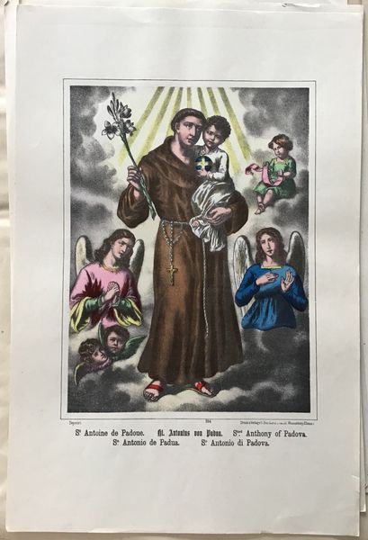Produktbild Saint Antoine de Padoue. Imagerie de Wissembourg.