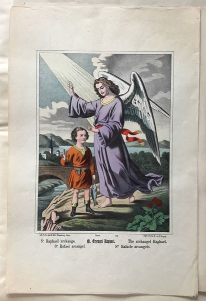 Product image Saint Raphaël archange. Imagerie de Wissembourg.