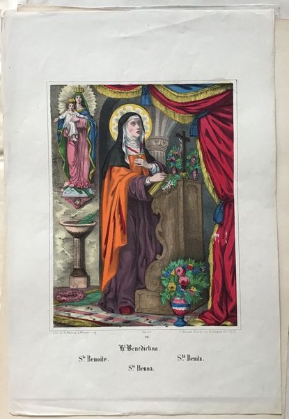 Product image Sainte Benoite. Imagerie de Wissembourg.