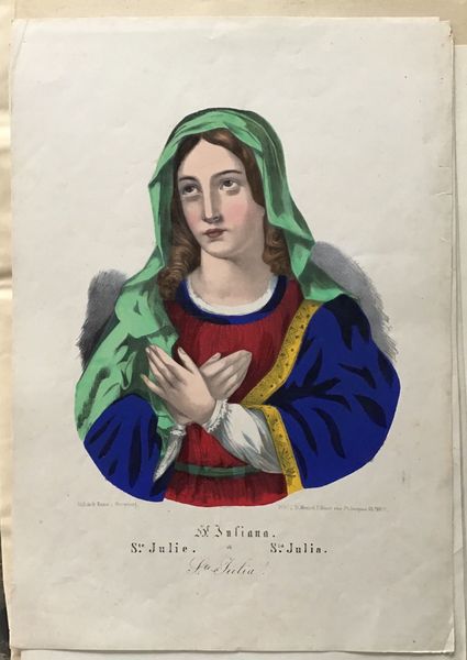 Product image Sainte Julie. Imagerie de Wissembourg.