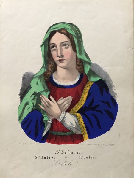Product image Sainte Julie. Imagerie de Wissembourg.