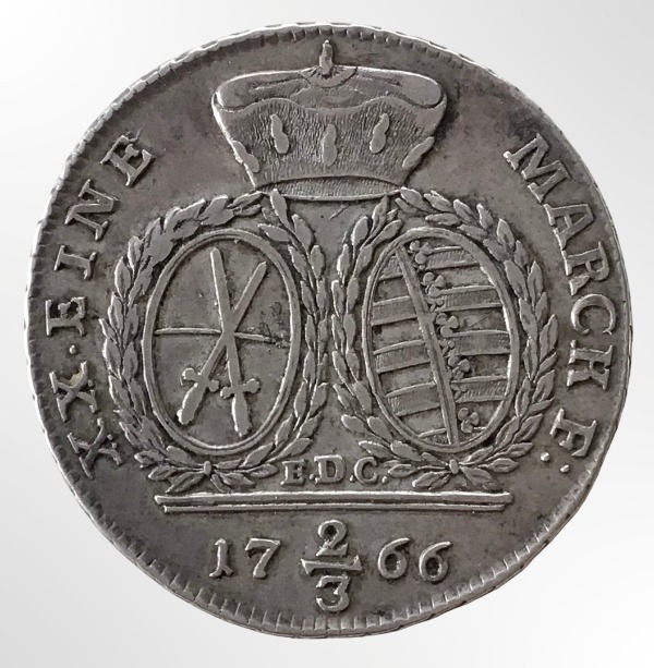 Product image Saxe. 2/3 thaler. 1766.